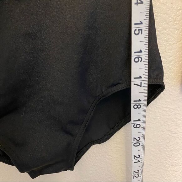 Weissman dance costume fringe 2 piece black Hermann's Boogie 13500 Child MC - Picture 7 of 13